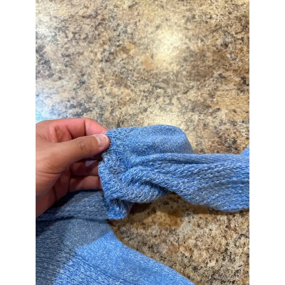 NEW Women O/S Free People Periwinkle/Lavender Knit Cozy Casual Relaxation Socks